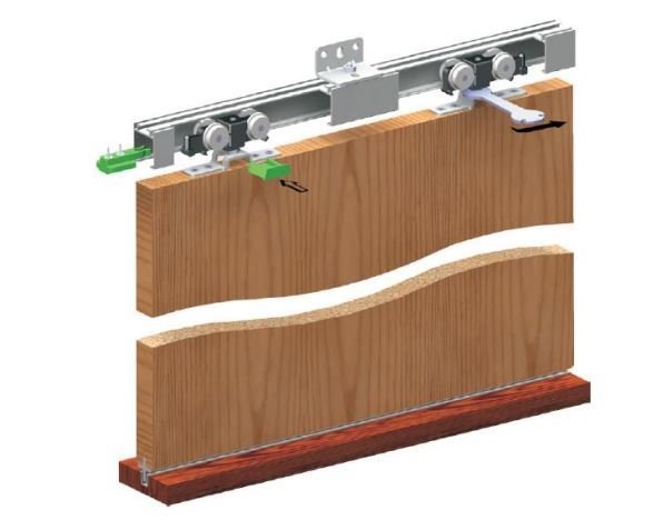 SUSPENSION RAIL AND ROLLER SET - 3mt