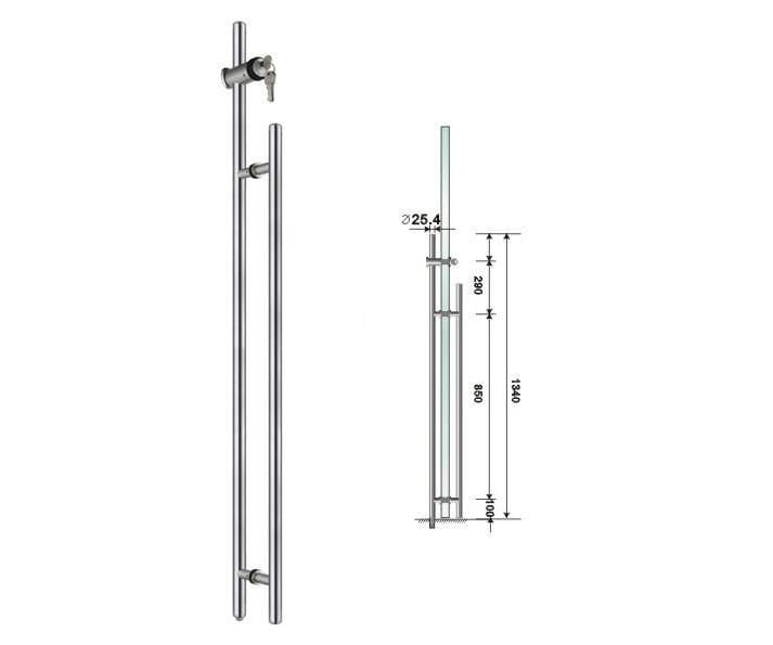 KİLİTLİ ÇEKME KOL 25x1350